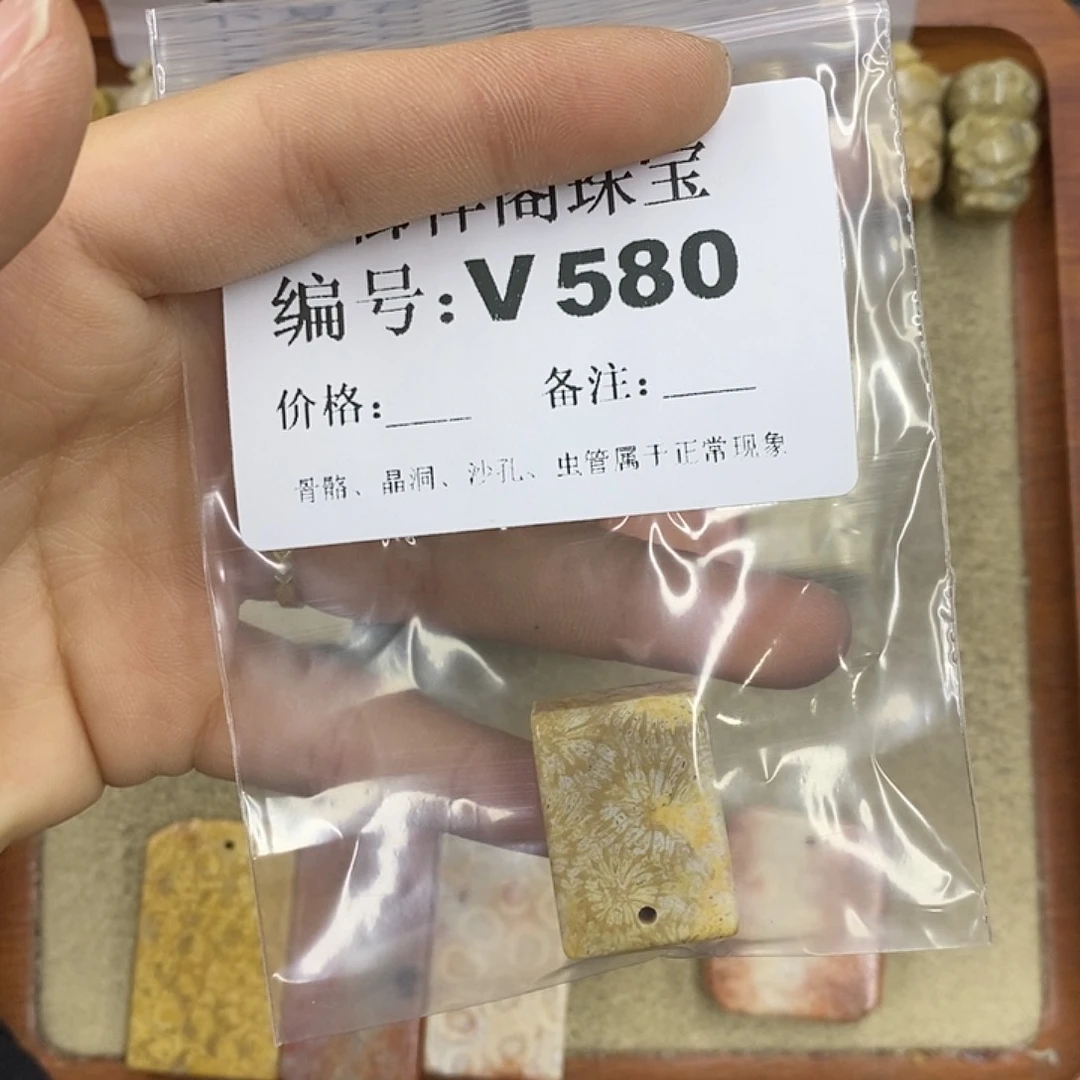 硅化珊瑚（珊瑚玉）颈饰未镶嵌n****.