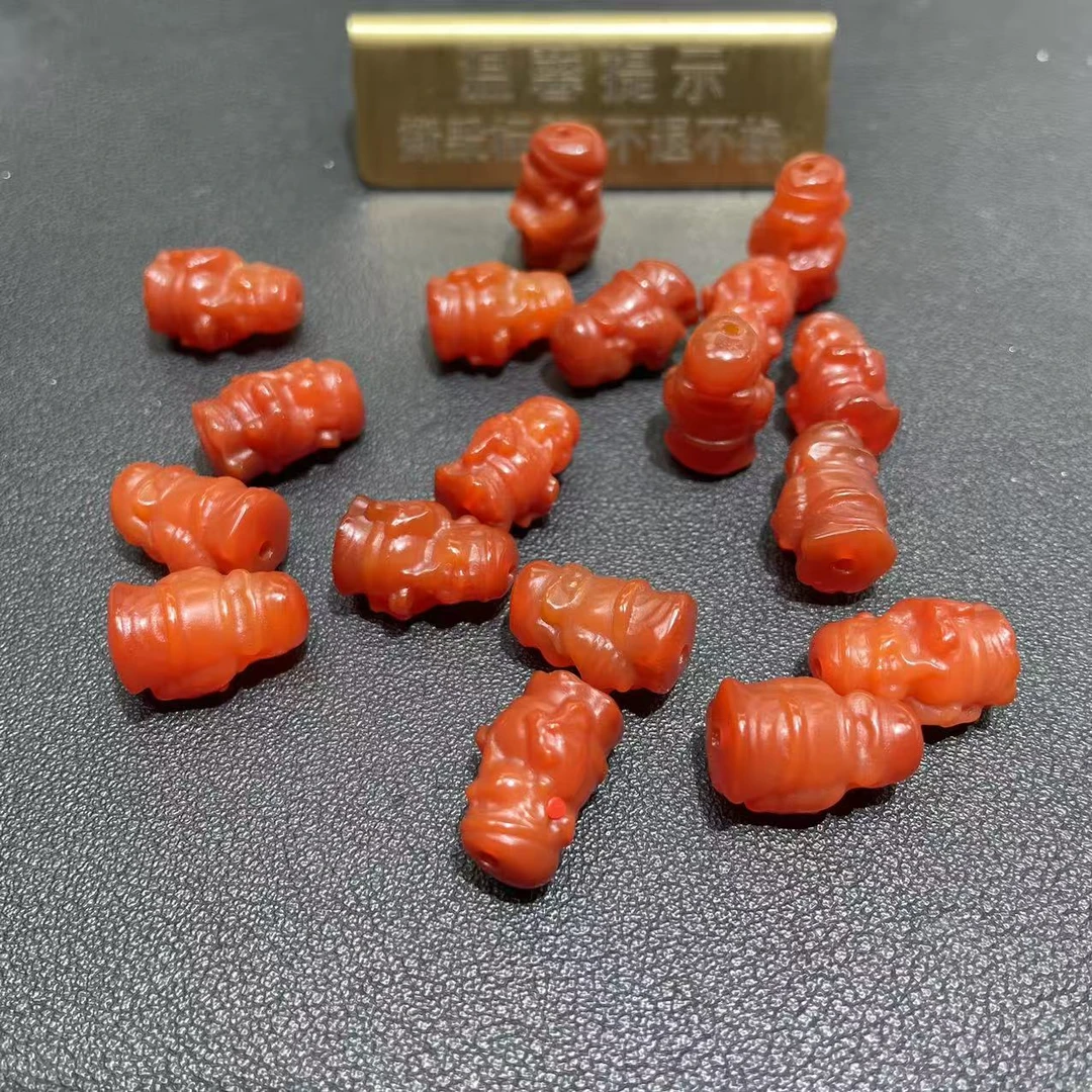 【胖】一粒玛瑙财神吊坠多样性发其一@k（通孔）