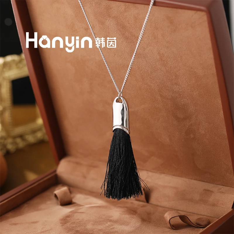 铜合金项链 76+6cm民族风时尚流苏项链简约百搭项链