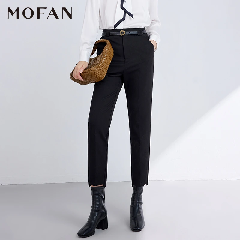 【小余专属】MOFAN摩凡秋新款黑色休闲裤MDK373732