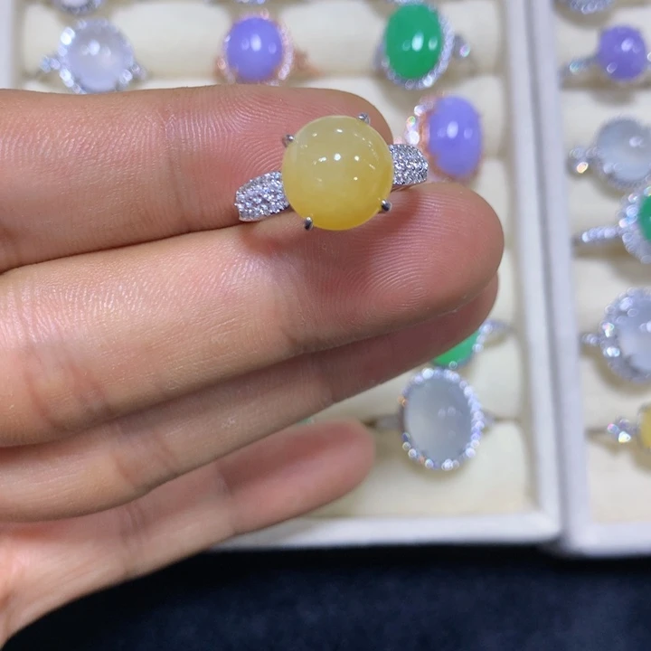 未镶嵌戒指翡翠翡翠戒指