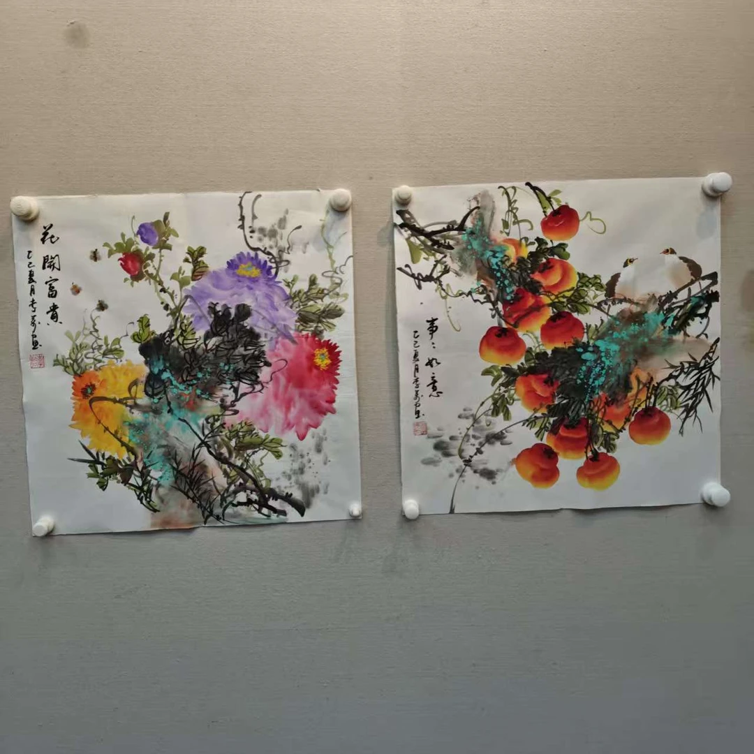 李万花鸟作品一幅