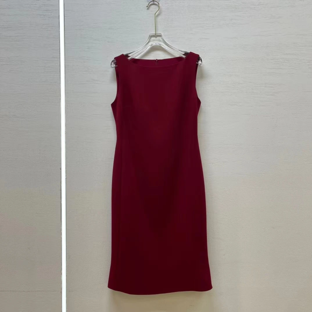 通勤无袖通用H型裙铅笔裙连衣裙设计师百搭英伦风（短款鱼尾）