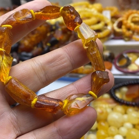 手串琥珀未镶嵌手串