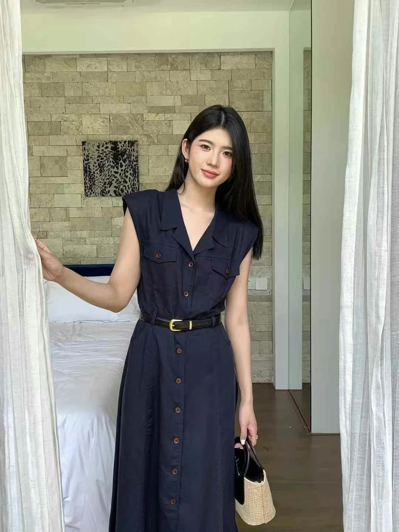 0698天丝亚麻连衣裙