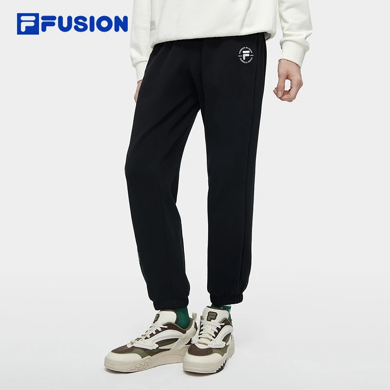 FILA斐乐运动裤男装秋季【百搭束脚】舒适针织休闲裤T11M345603F