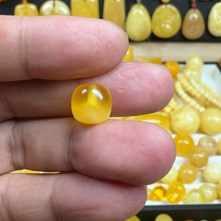 蜜蜡未镶嵌颈饰11+聚宝盆