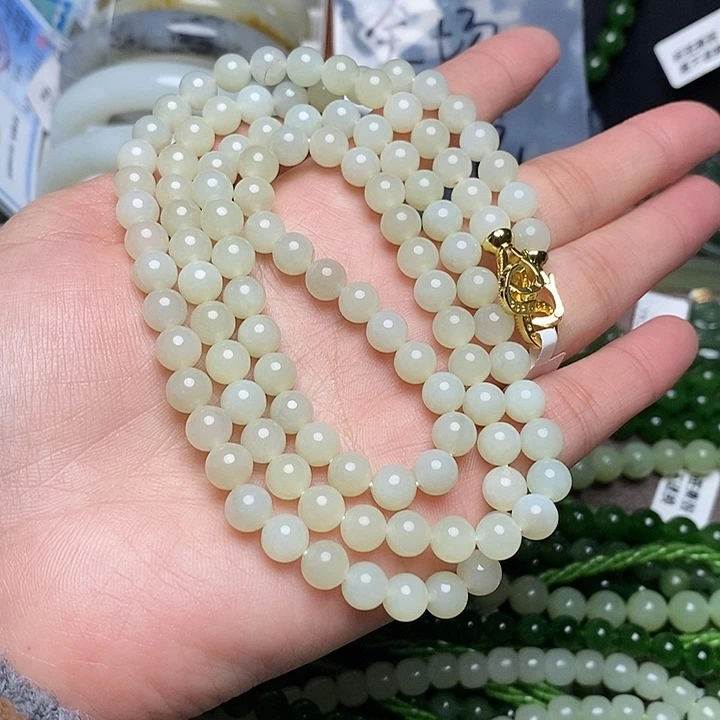 和田玉未镶嵌手链