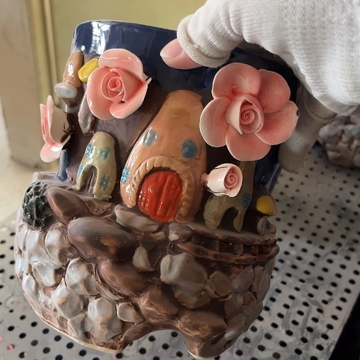 粗陶材质多肉花盆