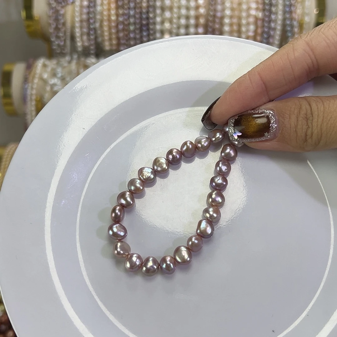 畅***畅钛钢淡水珍珠手绳