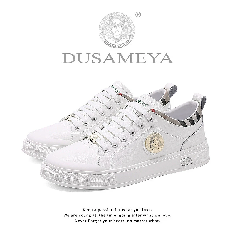 DUSAMEYA/杜莎米娅春季奢品男鞋新款轻奢休闲百搭潮鞋高端板鞋