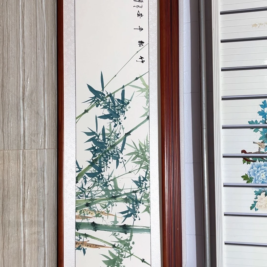 国画书画作品带框163×48