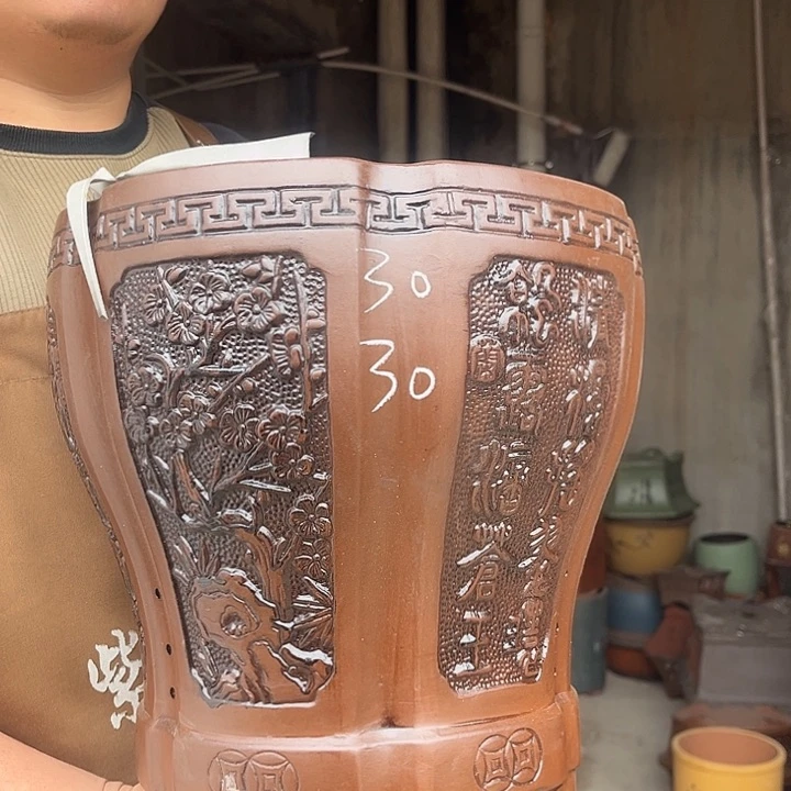 紫砂紫砂花盆盆栽