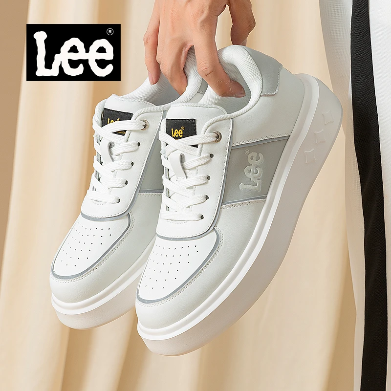 Lee男鞋2025新款爆款夏季小白鞋透气板鞋男士休闲鞋百搭鞋子男款