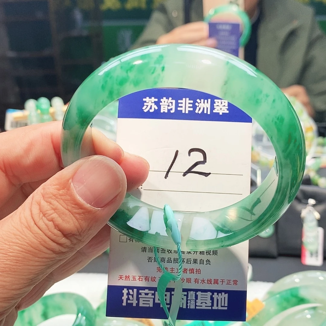 石英质玉（非洲翠）未镶嵌手镯