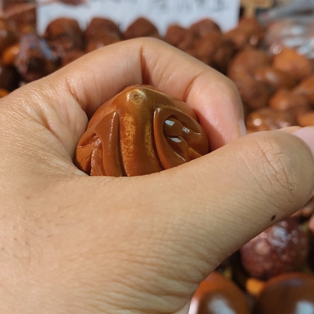 橄榄核把件?****?生命三面串配