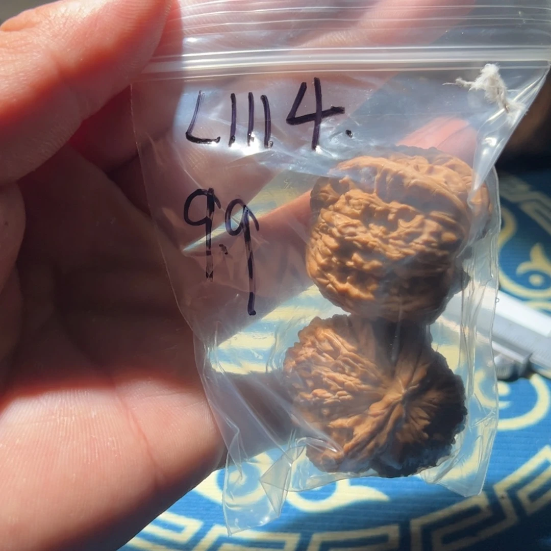 文玩核桃吊坠白狮子