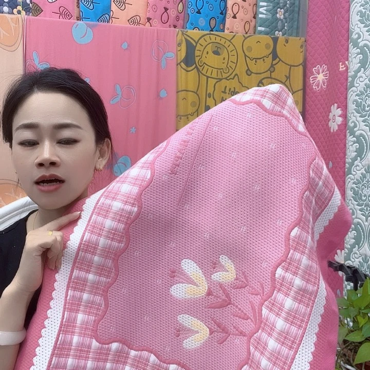 棉三朵花粉色纯棉