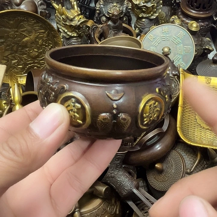 顺顺利利，铜器摆件