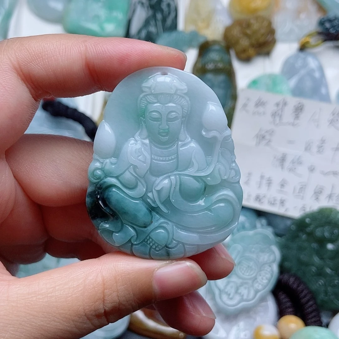 翡翠未镶嵌吊坠(不含链)翡翠