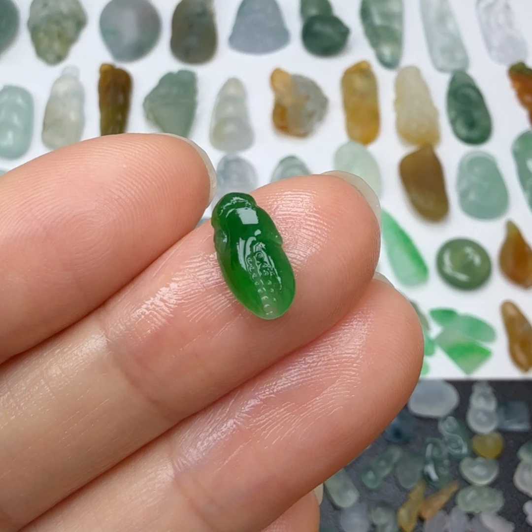 定制翡翠未镶嵌不*儿蟹钳