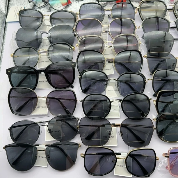 高级厦门女时尚复古黑色大框偏光太阳镜墨镜20付偏光镜防紫外线