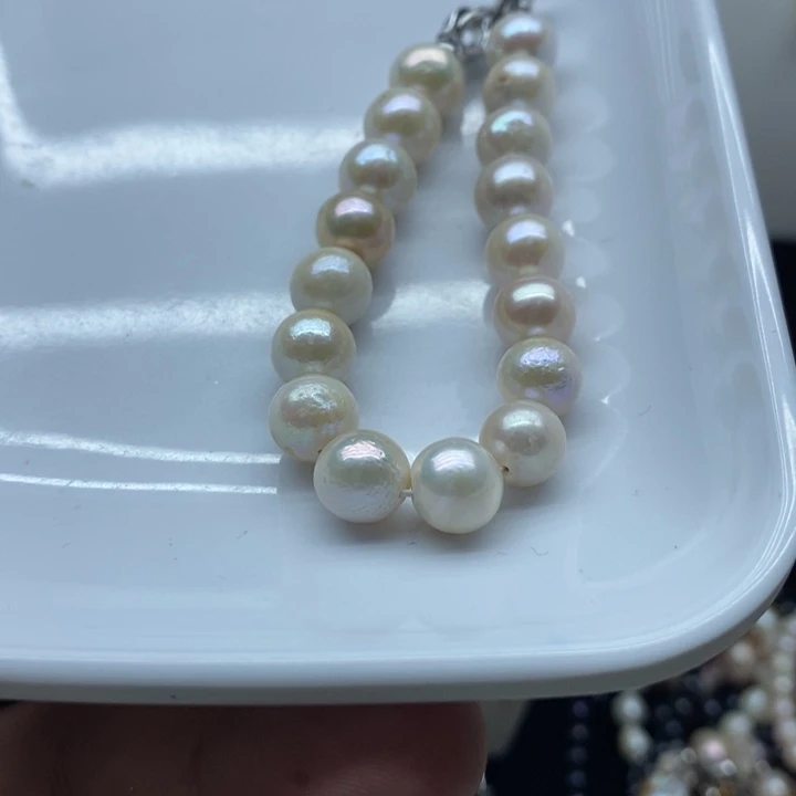 合金颈饰淡水珍珠