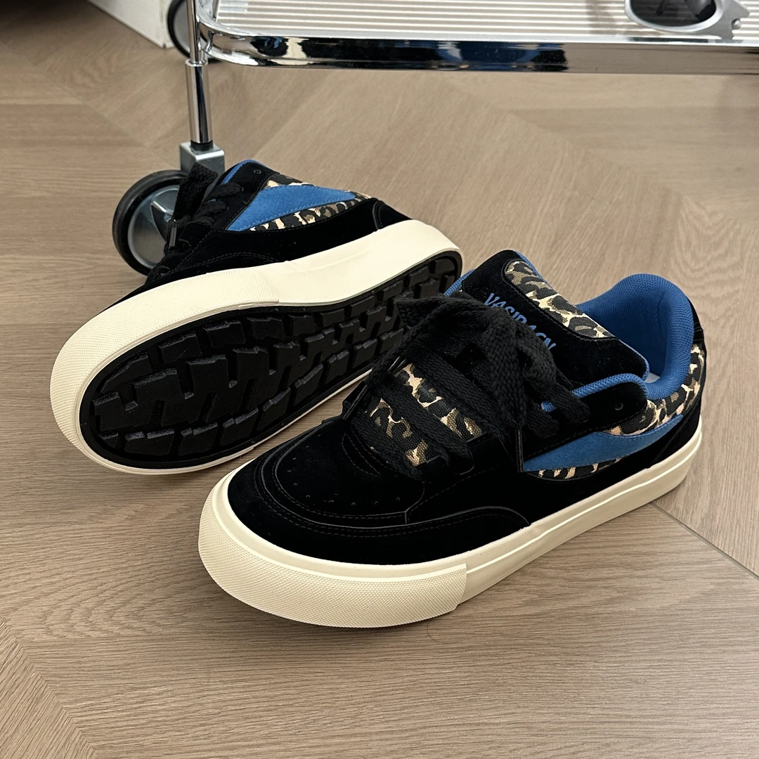 原创设计高街酷帅秋冬学院风男鞋运动休闲板鞋痞帅男士厚底开车鞋