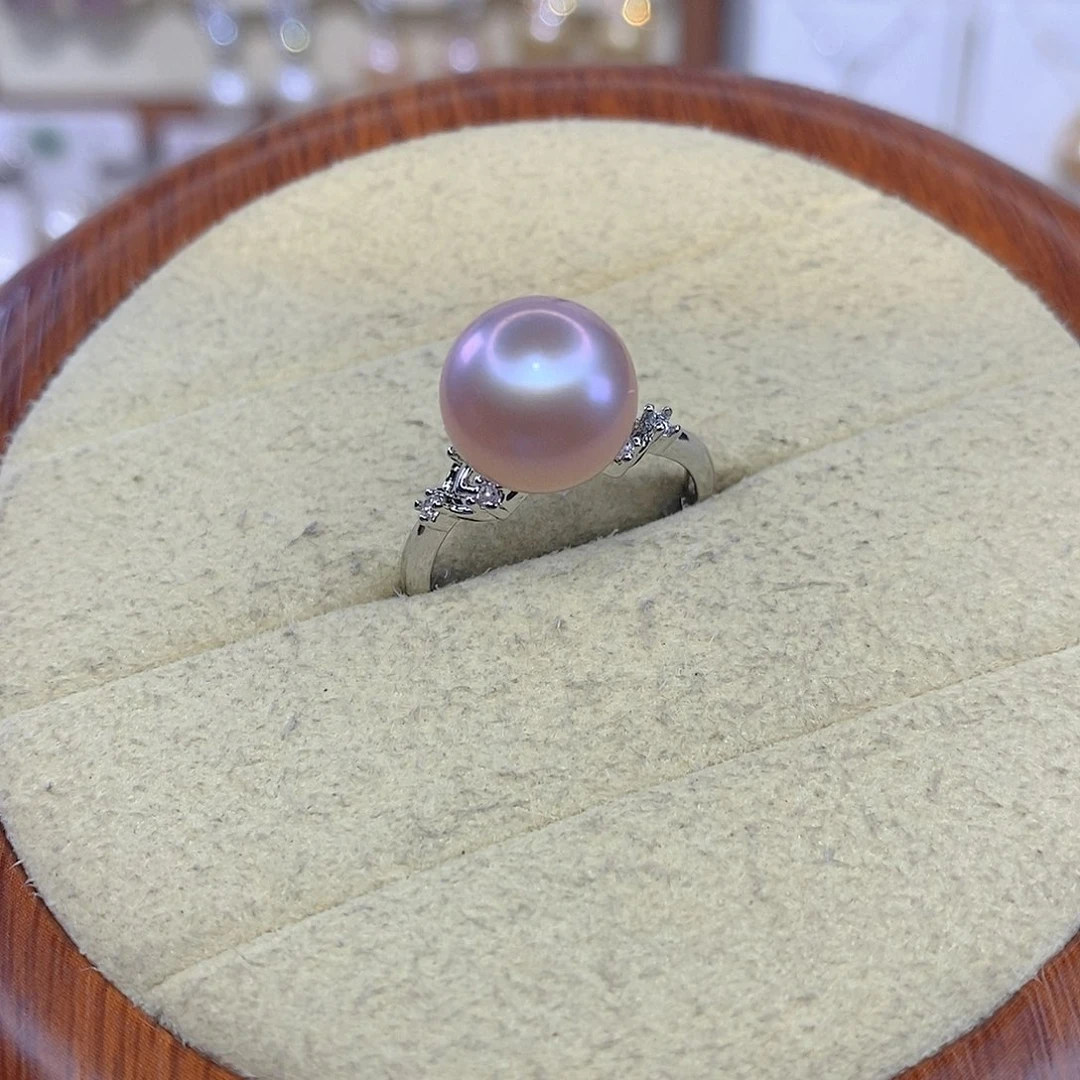 淡水珍珠合金戒指