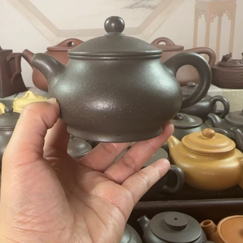 茶壶紫砂梨皮天青230cc