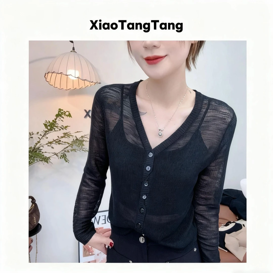 159微透开衫 小汤汤同款