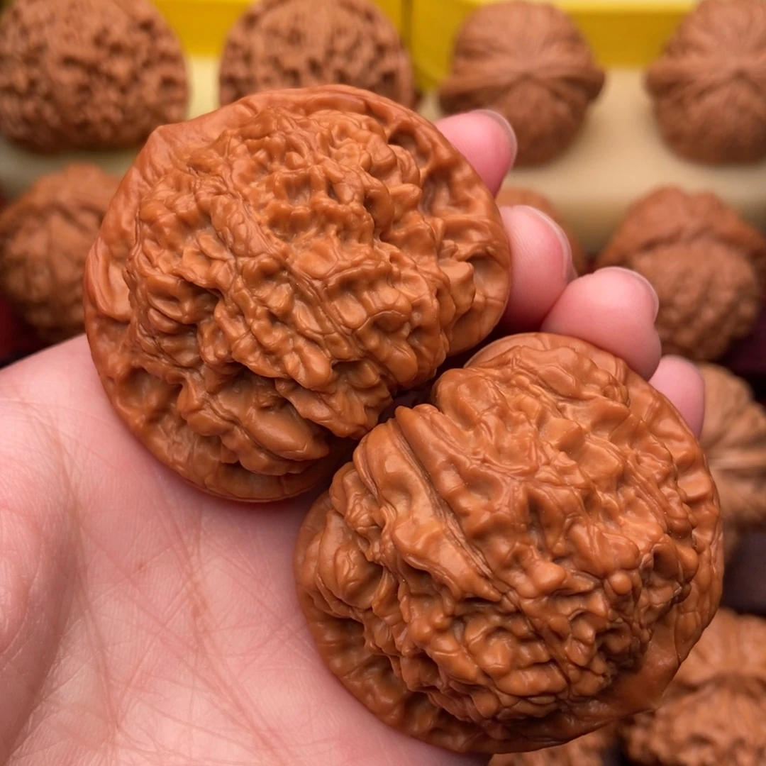 文玩核桃把件精品大官帽48