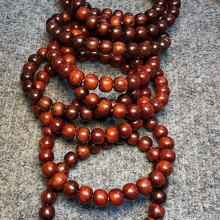 檀香紫檀（小叶紫檀）全陈化老料把件串发一条