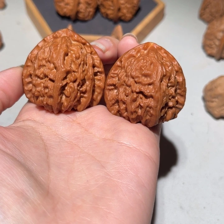 文玩核桃把件白狮子