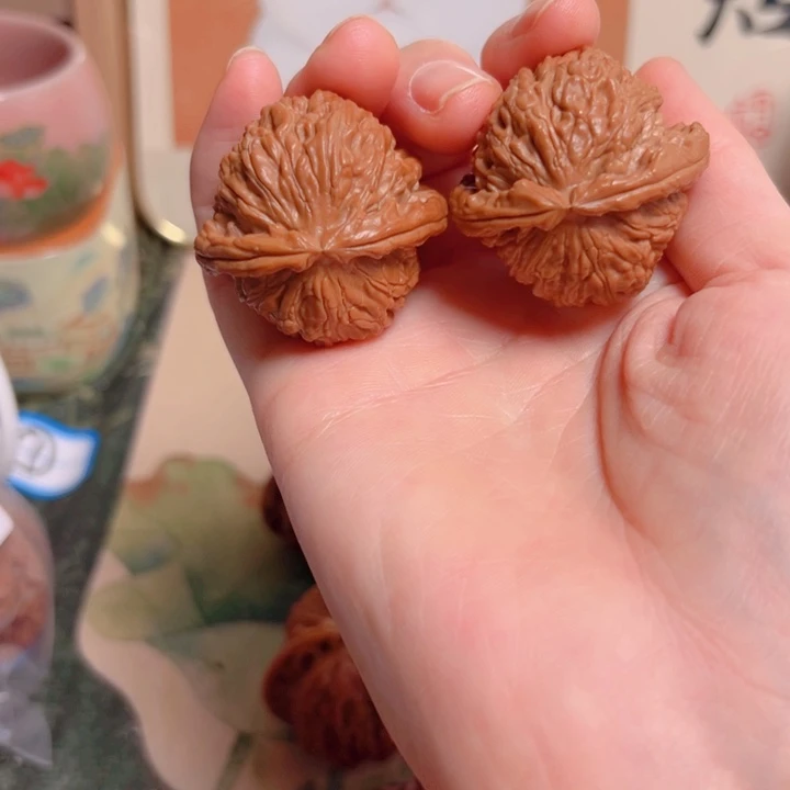 吊坠文玩核桃高配精对三角白狮子头好货