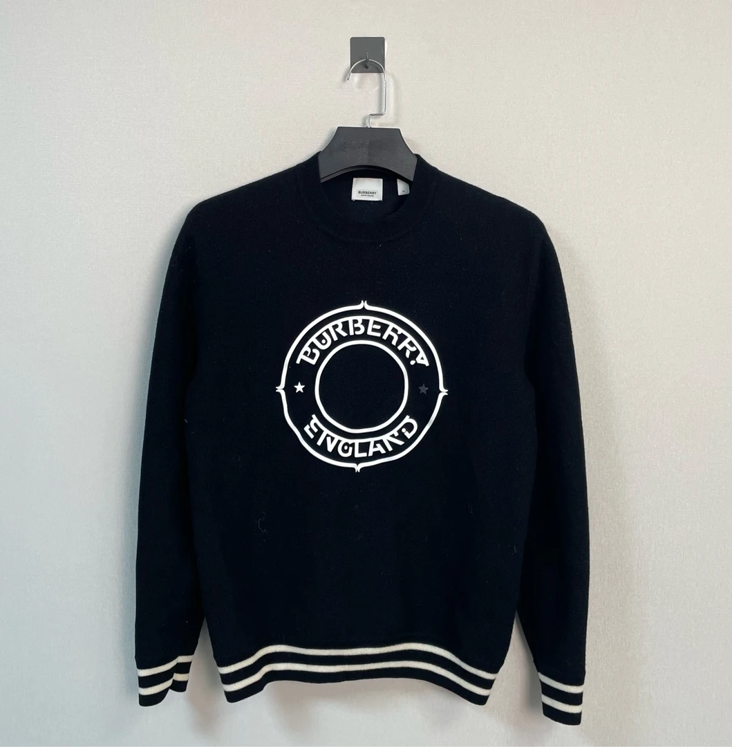 99新 BURBERRY/博柏利 圆周字母毛衣/M码/99新/价6800