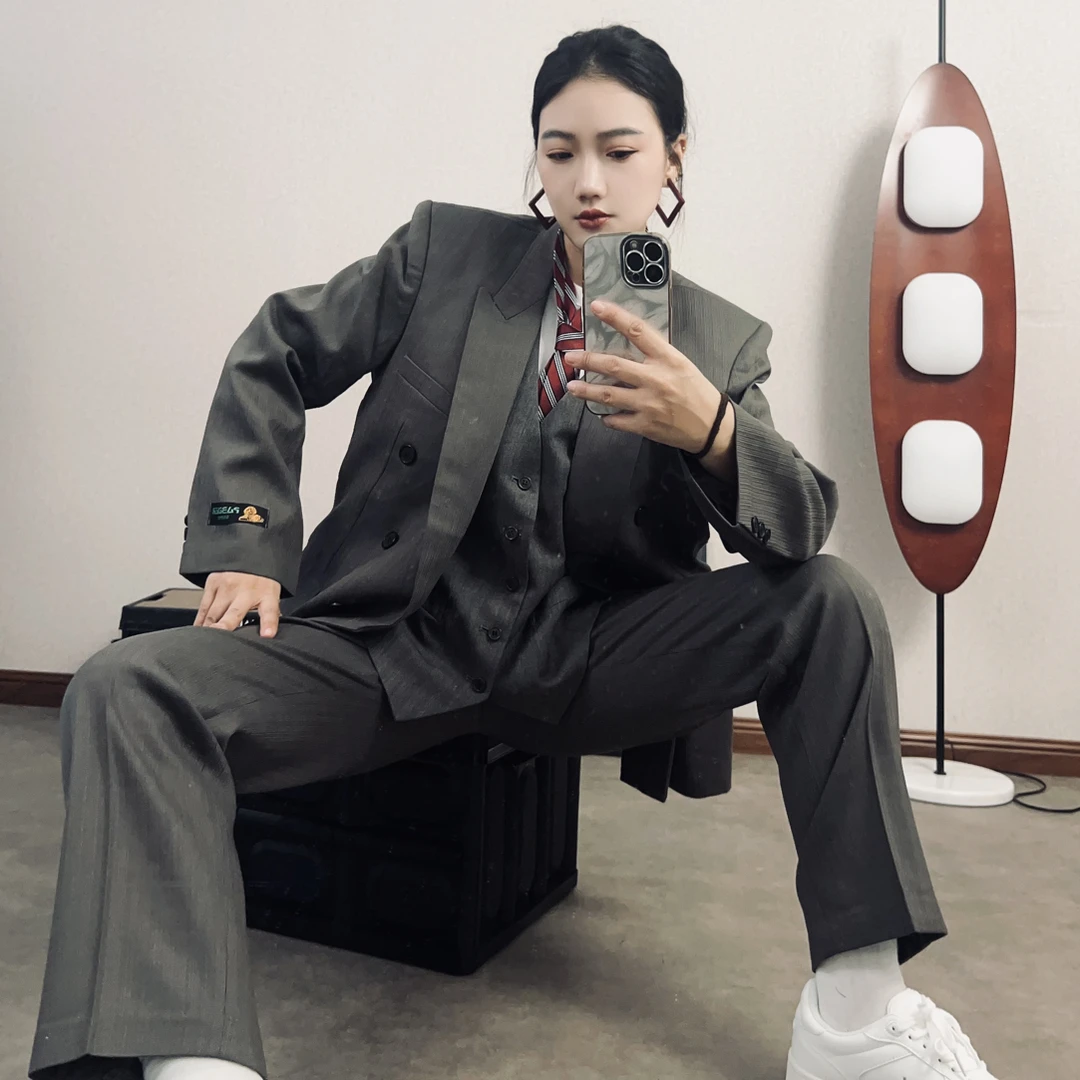 高级感奢古羊毛马甲网红