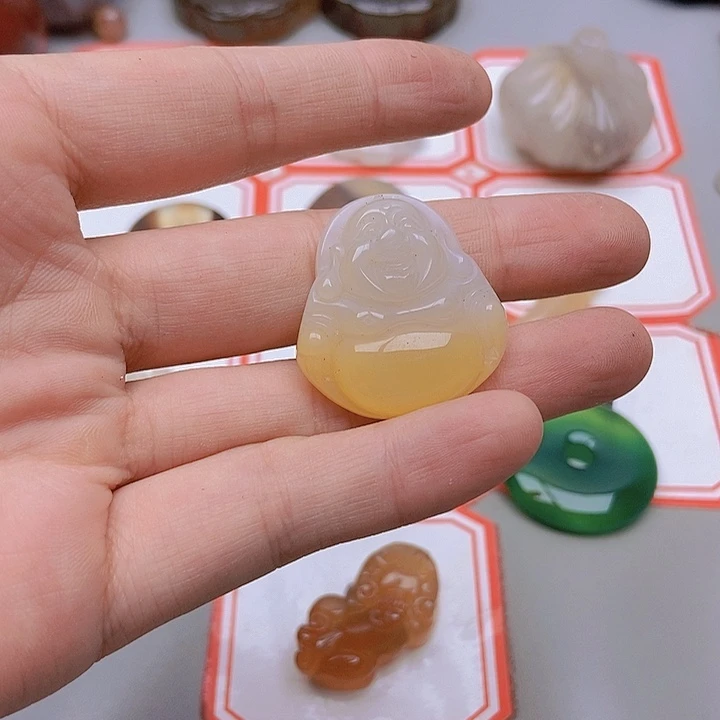 【闪购商品】未镶嵌玛瑙/玉髓珠宝半成品游*