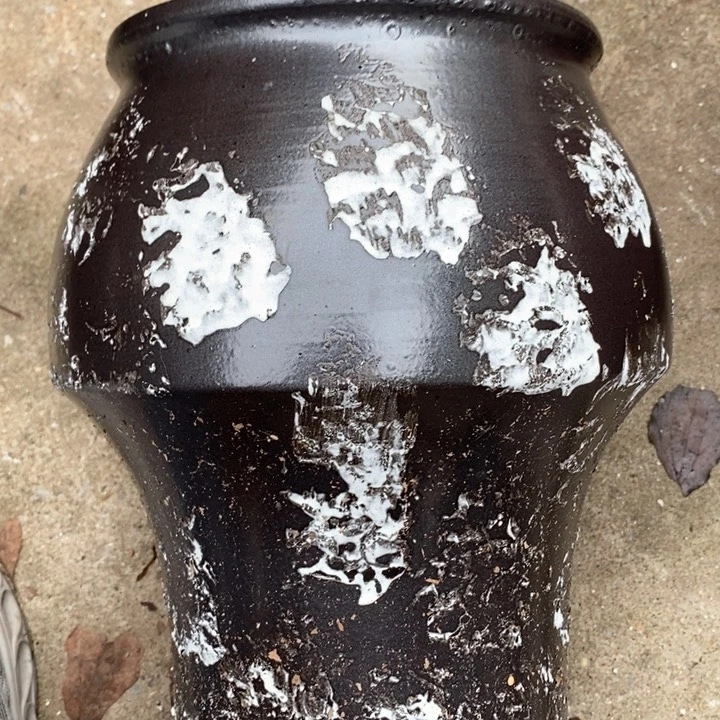 紫砂花盆高约32口约20