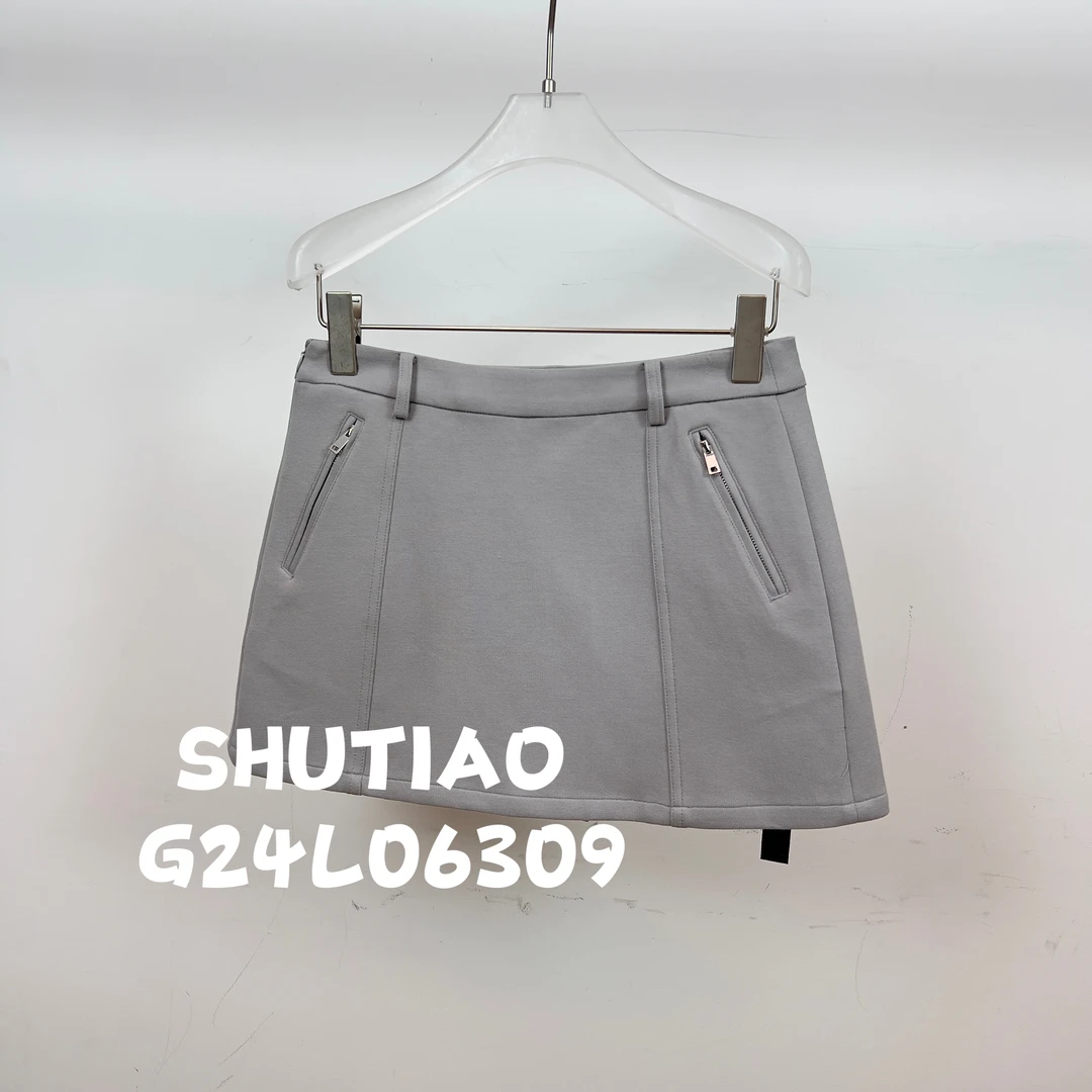 【SHUTIAO】2024秋冬：新款小众设计款短裙G24L06309
