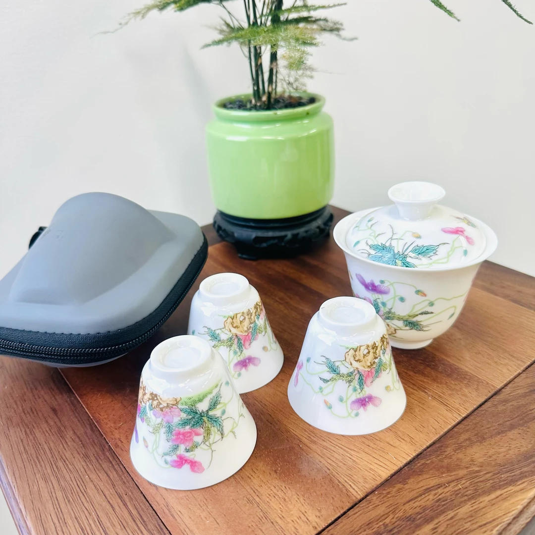 【闪购链接】虞美人 花枝 一壶三杯旅行套173 是