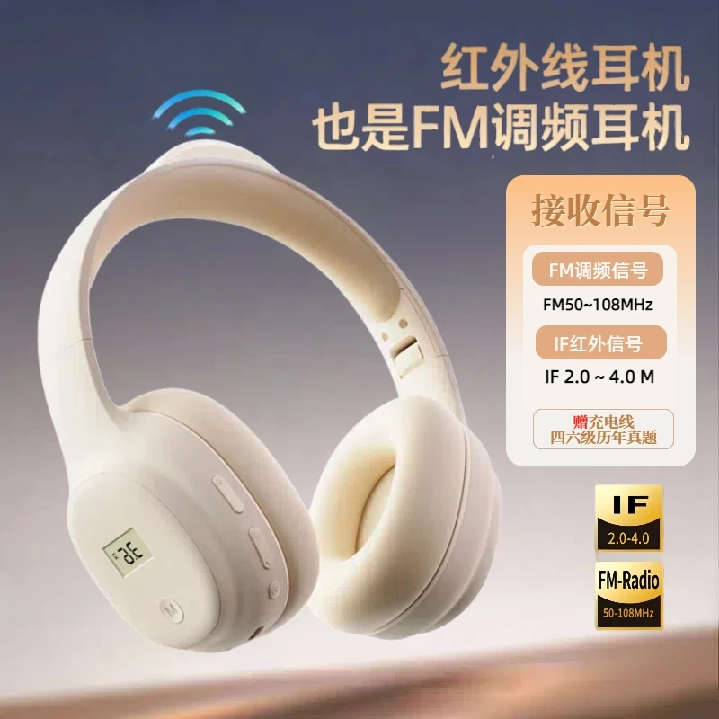 大学英语【FM调频/IF红外线听力耳机】四六级听力耳机期末听力耳机