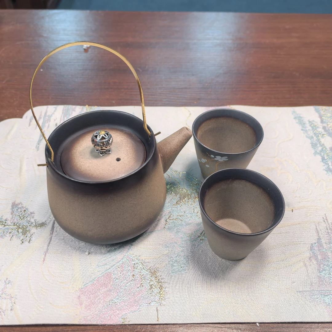 一提梁壶两茶杯506