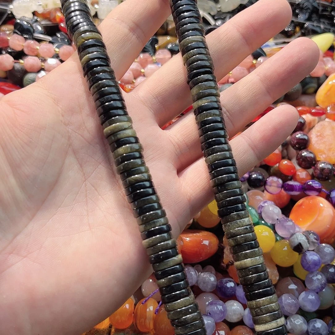 玛瑙/玉髓合金珠宝半成品金耀隔片一条12mm