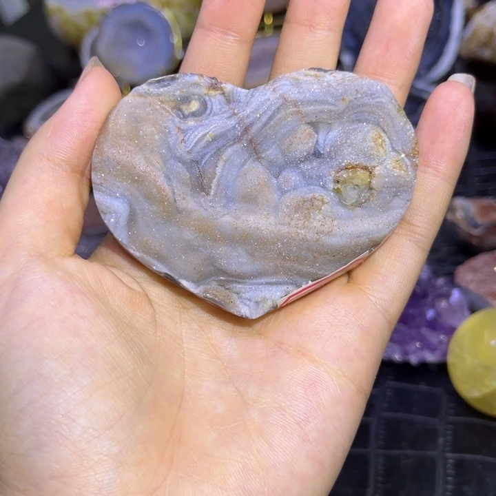 水晶未镶嵌发饰流沙爱心