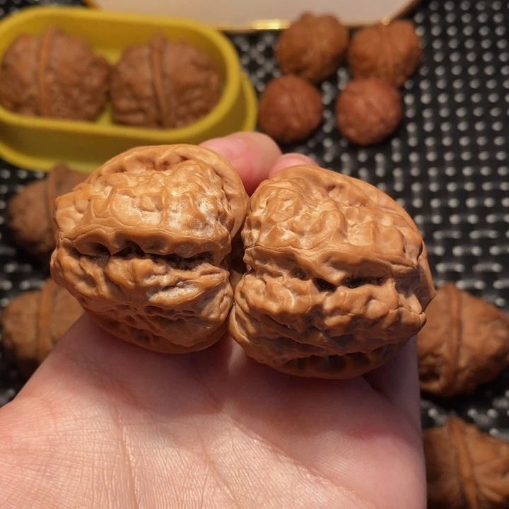 把件文玩核桃40边47肚四面深开