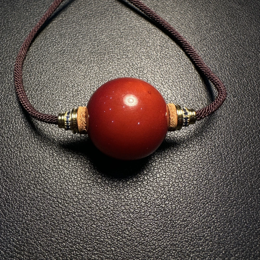 二十世纪红苹果蜜 蜡转运珠 24.5mm/8.34g/ 333-1031