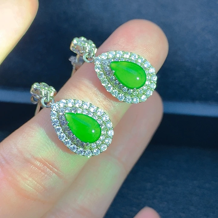 翡翠银S925镶嵌颈饰