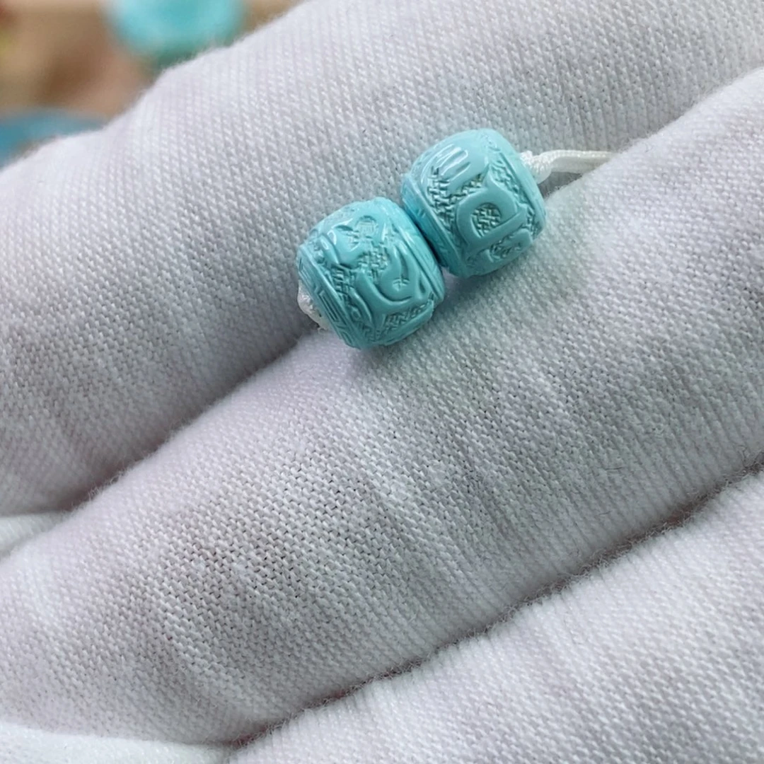 绿松石未镶嵌珠宝奇石7mm