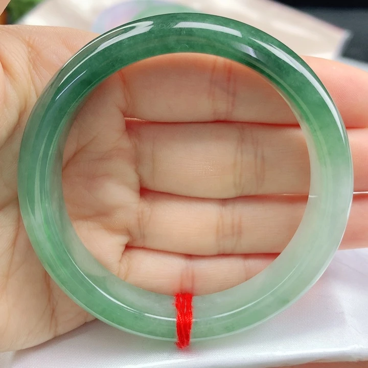 翡翠手镯未镶嵌半山半水55